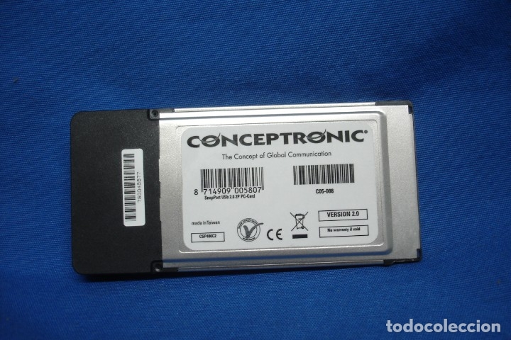 Segunda mano: CONCEPTRONIC - TARJETA 2 PUERTOS USB 2.0 CARD FOR NOTEBOOKS - Foto 4
