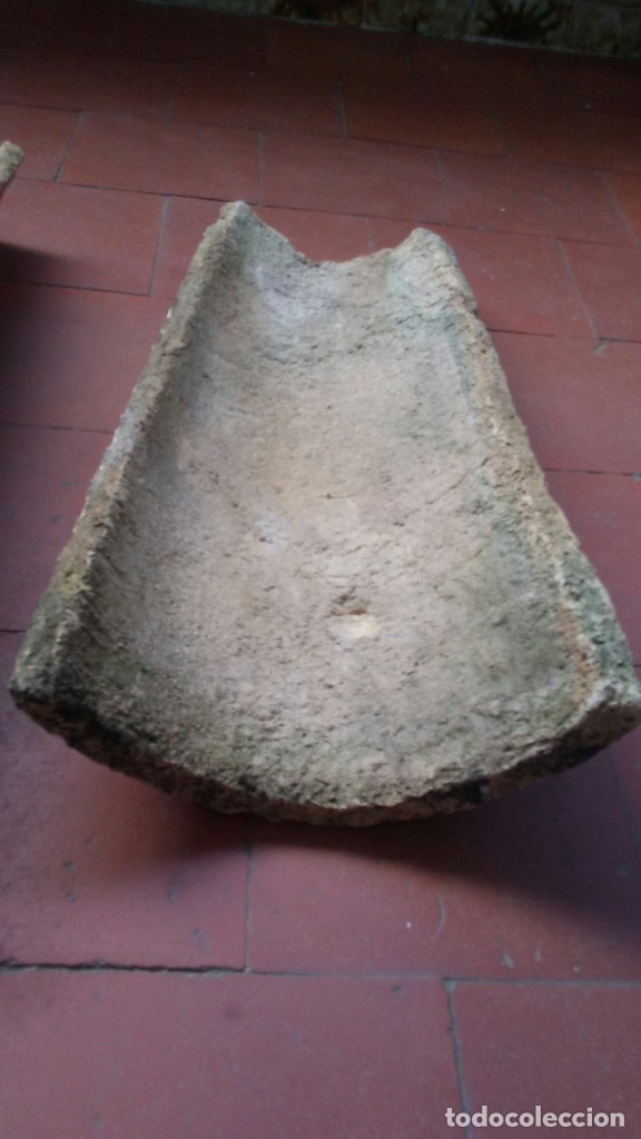 Segunda mano: 7 TEJAS ANTIGUAS DE BARRO COCIDO - Foto 6