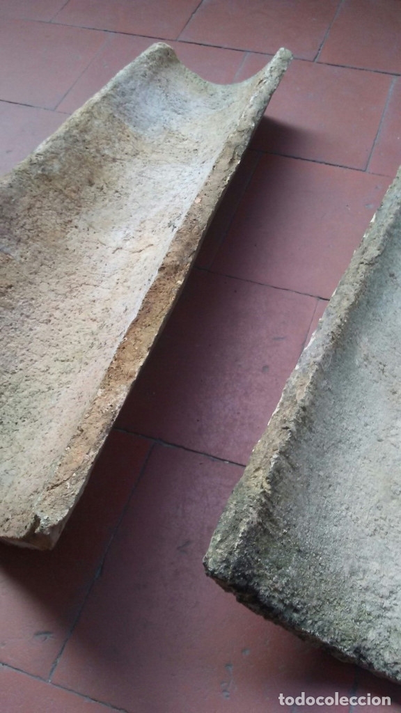 Segunda mano: 7 TEJAS ANTIGUAS DE BARRO COCIDO - Foto 7