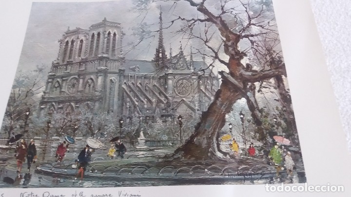 Segunda mano: Lamina de Par&iacute;s . Notre-Dane - Foto 4