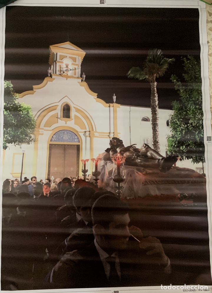Segunda mano: Lienzo Cristo Yacente Hermandad Soledad Coria del R&iacute;o - Foto 1