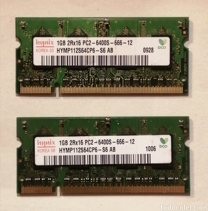 2gb Ram 1gb 1gb Hynix 1gb 2rx16 Pc2 6400s Buy Second Hand Electronic Products At Todocoleccion