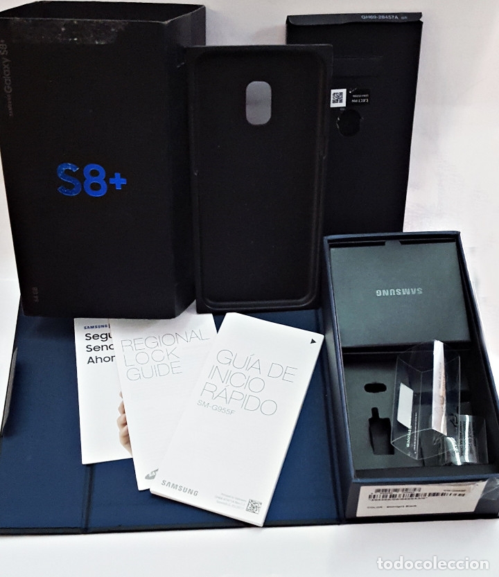 Segunda mano: Caja samsung galaxy s8+ Color Midnight Black. - Foto 3