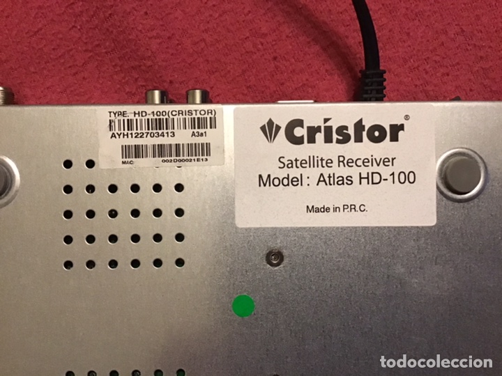 Segunda mano: RECEPTOR SAT&Eacute;LITE CRISTOR ATLAS HD 100 - Foto 2