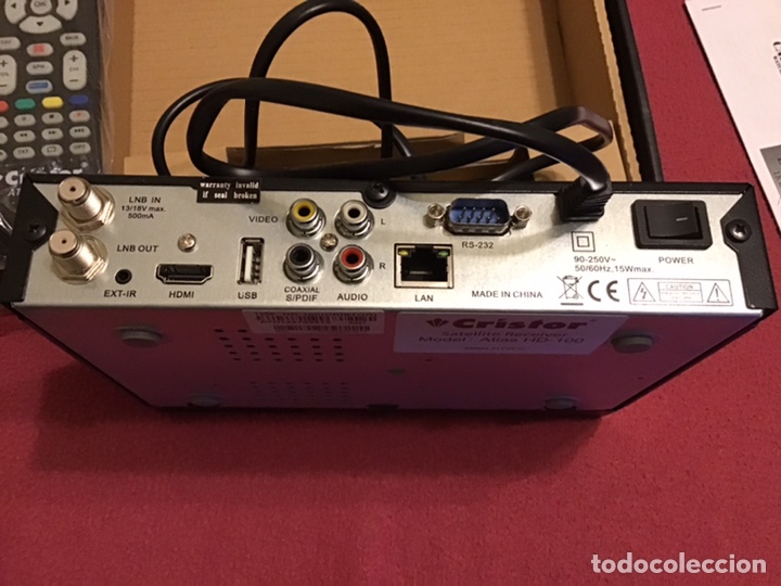 Segunda mano: RECEPTOR SAT&Eacute;LITE CRISTOR ATLAS HD 100 - Foto 5