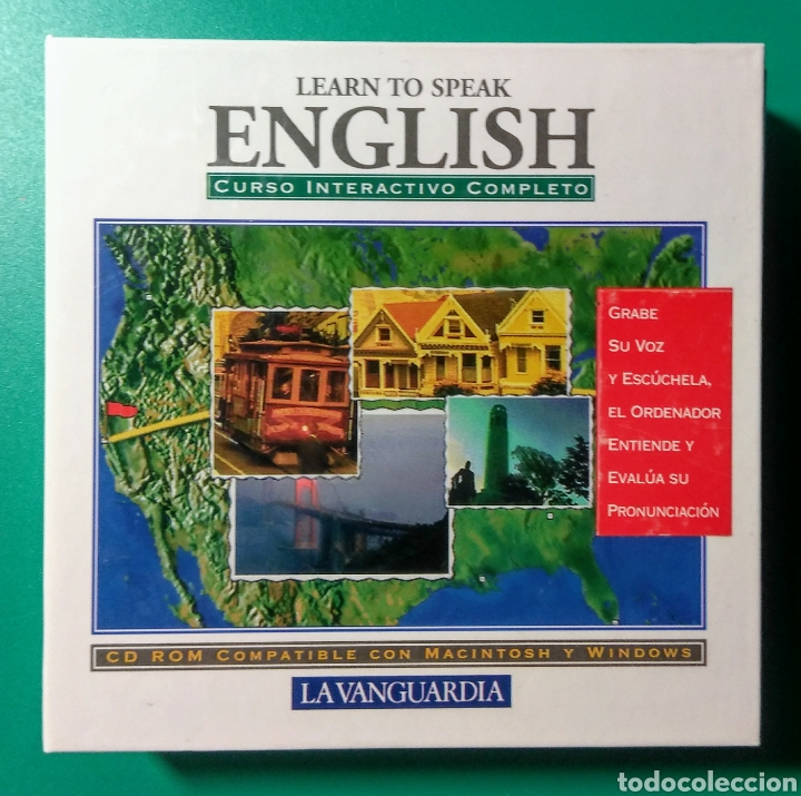 Segunda mano: 7 CDs. Curso interactivo de Ingl&eacute;s. La Vanguardia. - Foto 1