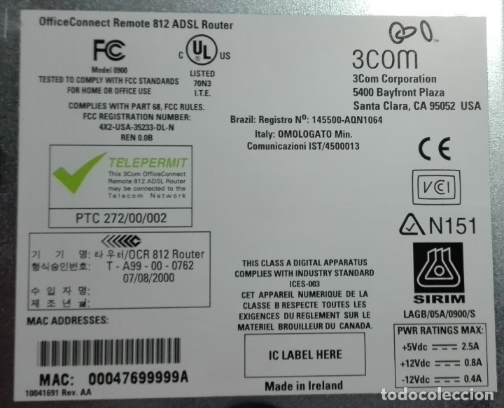 Segunda mano: Dos unidades del OfficeConnect Remote 812 ADSL Router - Foto 3
