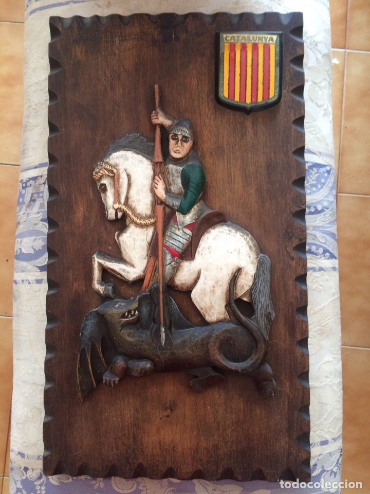 Segunda mano: TALLA MADERA SANT JORDI - Foto 1