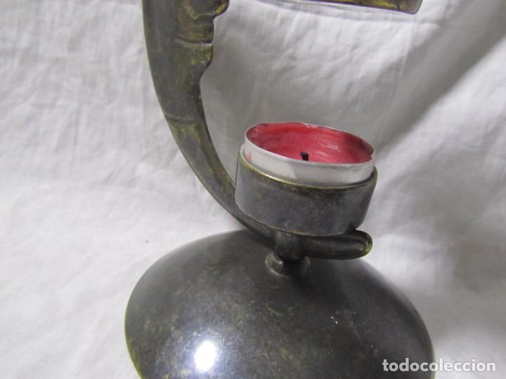 Segunda mano: Ambientador de bronce con vela, forma de luna - Foto 5