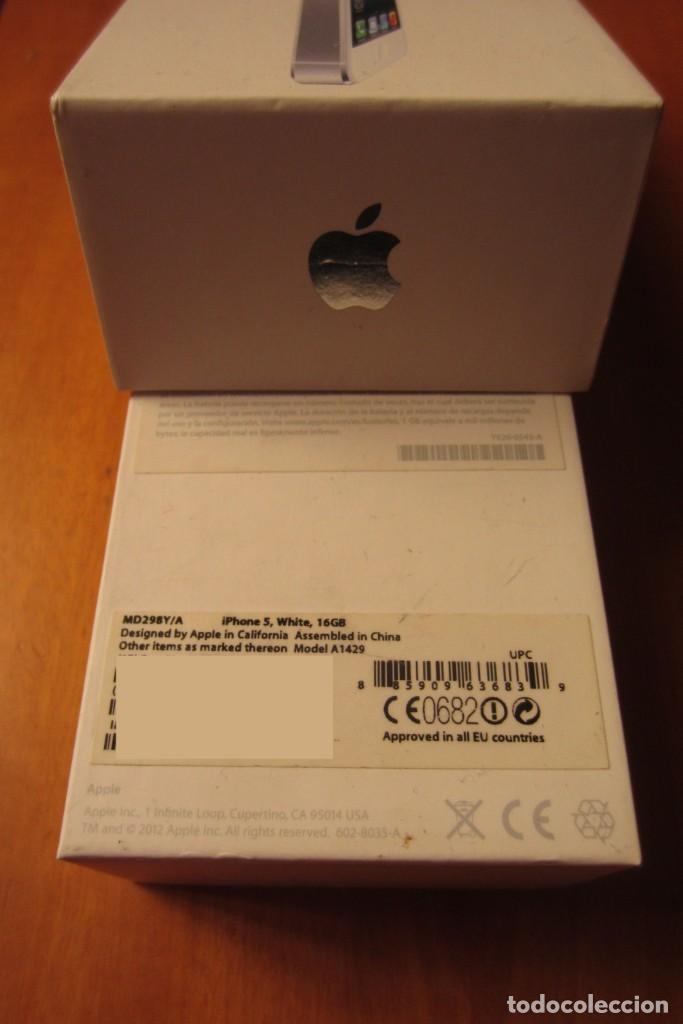 Segunda mano: Apple Iphone 5 White 16 GB (Caja Vacia) - Foto 5