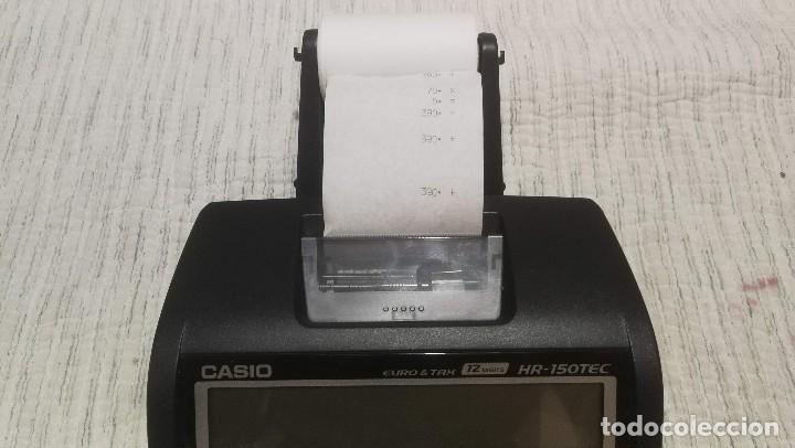 Segunda mano: CALCULADORA-IMPRESORA CASIO HR-150TEC COMO NUEVA - Foto 10