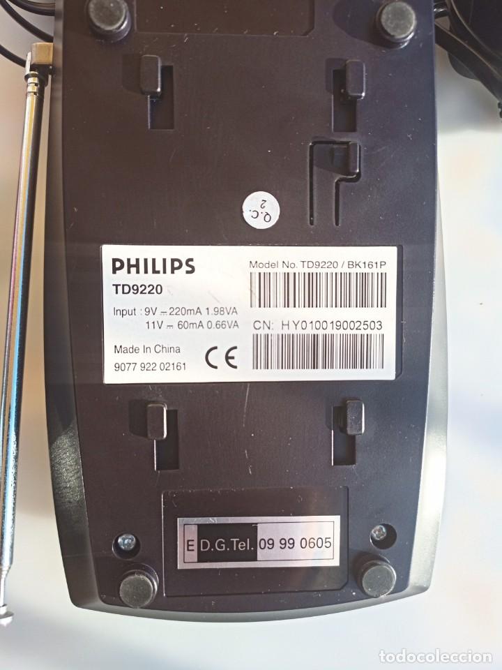 Segunda mano: Tel&eacute;fono mesa PHILIPS Aleor, TD9220, anos 2000 - Foto 8