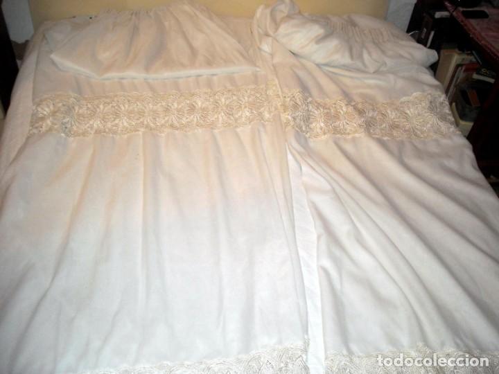 Segunda mano: PAR DE CORTINAS BEIGE - Foto 1
