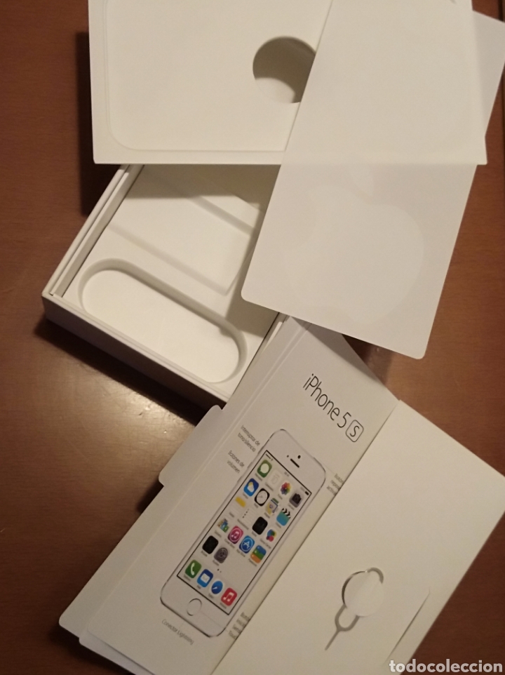 Segunda mano: Caja vacia iphone 5 S Mac m&oacute;vil tel&eacute;fono - Foto 4
