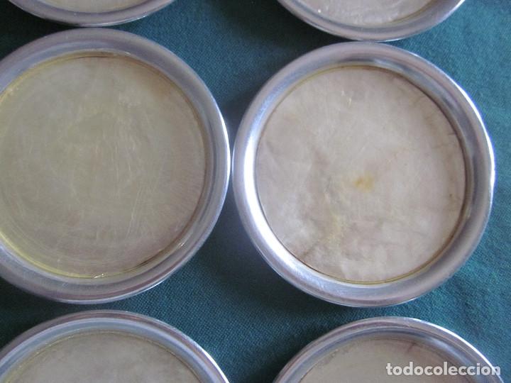 Segunda mano: 6 POSAVASOS DE METAL Y N&Aacute;CAR - Foto 3
