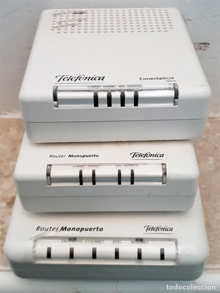 Segunda mano: Lote de 3 router monopuerto de telef&oacute;nica. - Foto 1