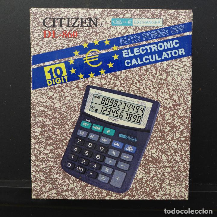 Segunda mano: CALCULADORA CITIZEN DL-860 NUEVA SIN USAR EN SU CAJA - Foto 2