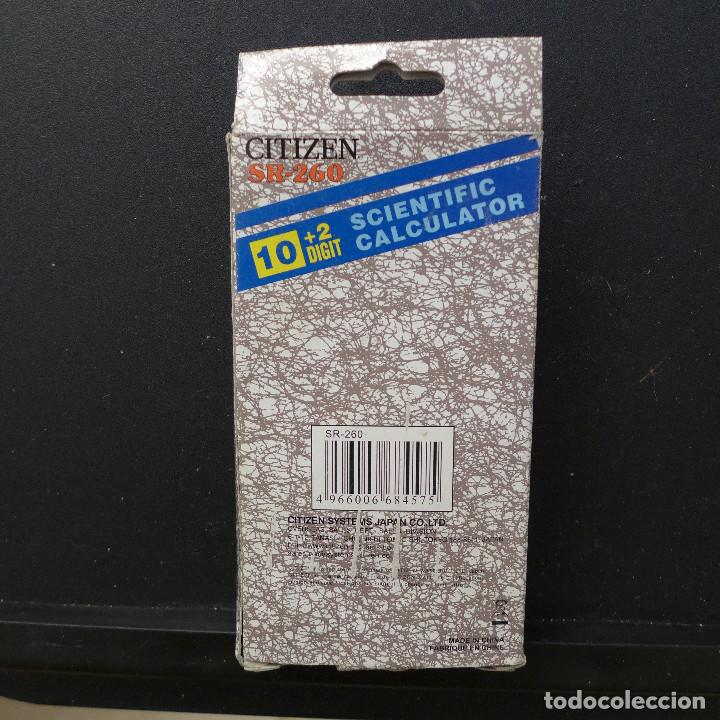 Segunda mano: CALCULADORA CIENTIFICA CITIZEN SR-260 NUEVA SIN USAR EN SU CAJA - Foto 2