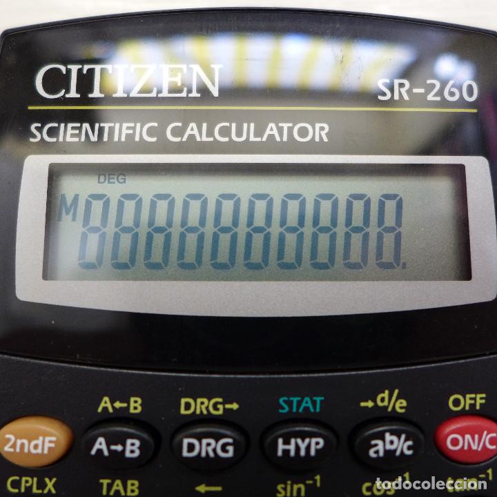 Segunda mano: CALCULADORA CIENTIFICA CITIZEN SR-260 NUEVA SIN USAR EN SU CAJA - Foto 5