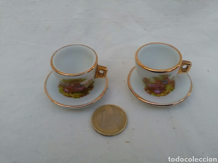 Segunda mano: Tazas de porcelana en miniatura - Foto 2