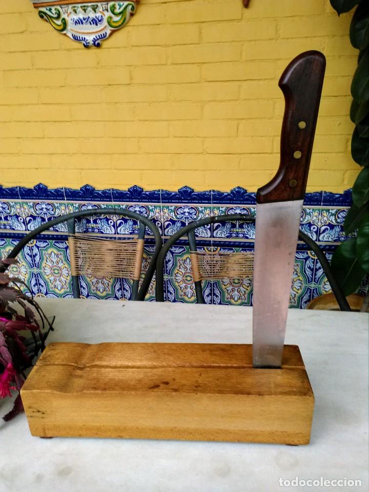 Segunda mano: Cuchillo de corte de bacalao con base de madera - Foto 3