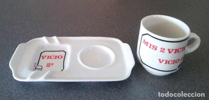Segunda mano: Cenicero taza caf&eacute; Mis Vicios - Foto 2