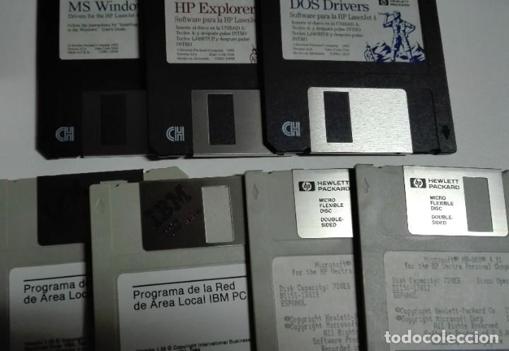 Segunda mano: 7 diskettes originales de HP (Hewlett Packard) e IBM en caja de pl&aacute;stico (3,5 pulgadas) - Foto 1