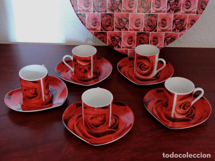 Juego café vintage Times porcelana rosa_Mi casa