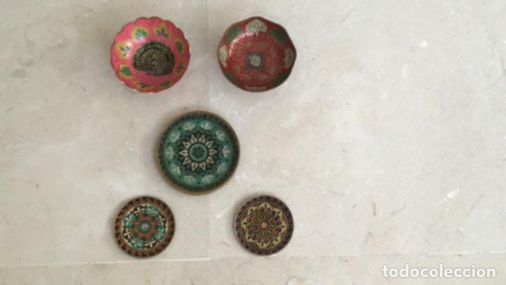Segunda mano: LOTE DE CINCO OBJETOS GRIEGOS DE BRONCE ESMALTADOS - Foto 2