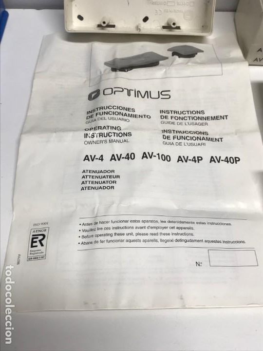 Segunda mano: OPTIMUS AV-4P ATENUADORA 4W - Foto 3