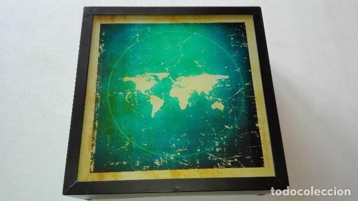 Segunda mano: LAMPARA CAJA DE LUZ MAPA MUNDI - Foto 4