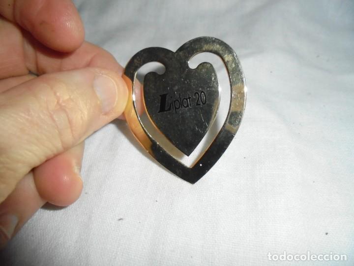 Segunda mano: MARCAPAGINAS METAL DORADO EN FORMA DE CORAZON LIPLAT 20 - Foto 3