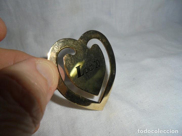 Segunda mano: MARCAPAGINAS METAL DORADO EN FORMA DE CORAZON LIPLAT 20 - Foto 5