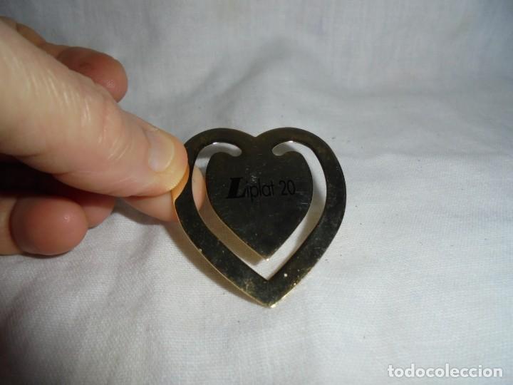 Segunda mano: MARCAPAGINAS METAL DORADO EN FORMA DE CORAZON LIPLAT 20 - Foto 7