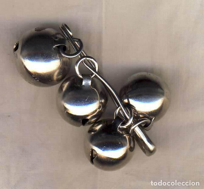 Segunda mano: CUATRO BONITOS CASCABELES DE 15 Y 16 MM. - Foto 1