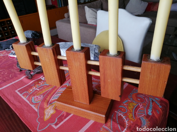 Segunda mano: Candelabro madera. A&ntilde;os 60 - Foto 2