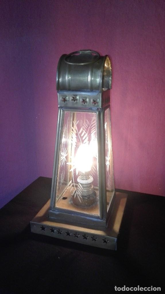 Segunda mano: LAMPARA VITRINA CRISTAL - Foto 2
