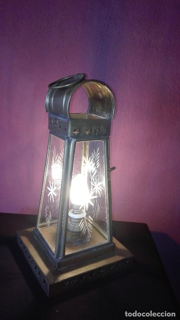 Segunda mano: LAMPARA VITRINA CRISTAL - Foto 3