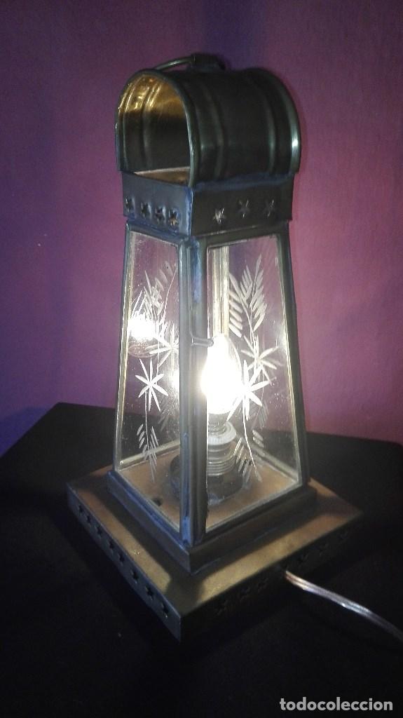 Segunda mano: LAMPARA VITRINA CRISTAL - Foto 4