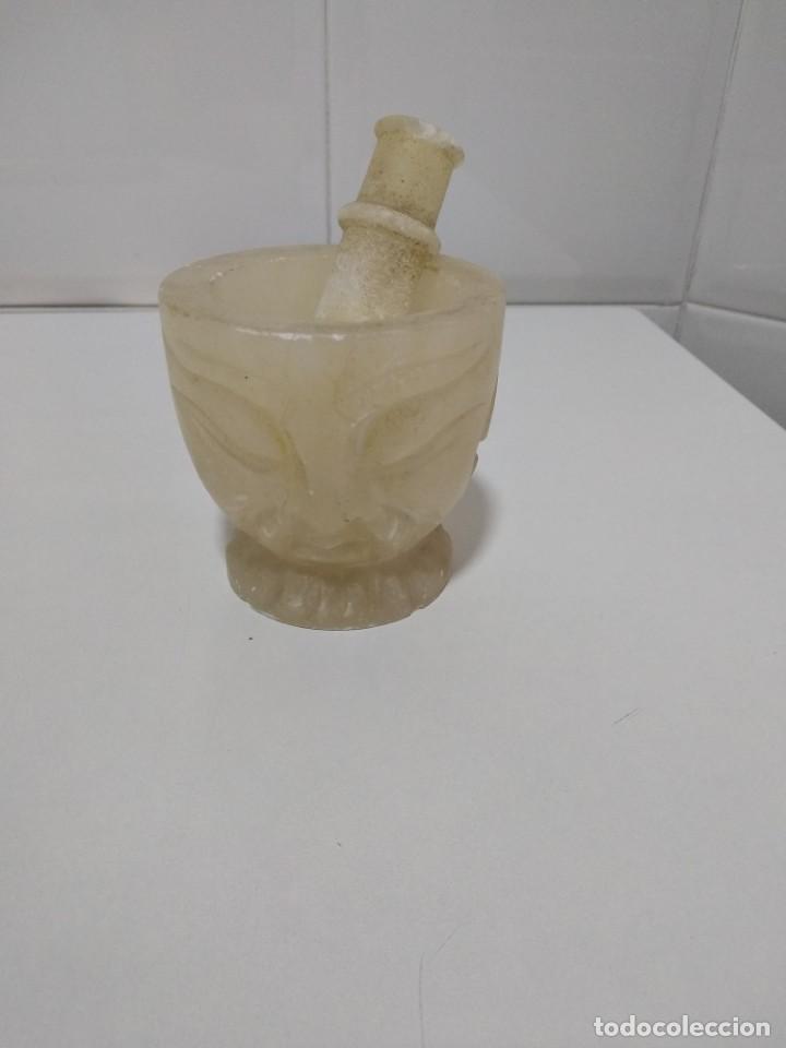 Segunda mano: almirez de alabastro antiguo - Foto 1