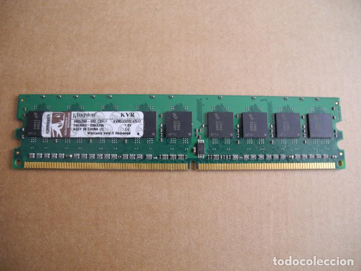 Segunda mano: Memoria RAM Kingston 512 MB KVR533D2E4/512 - Foto 1