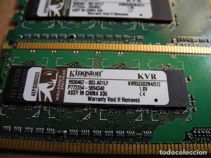 Segunda mano: Memoria RAM Kingston 512 MB KVR533D2N4/512 (2 unidades) - Foto 2