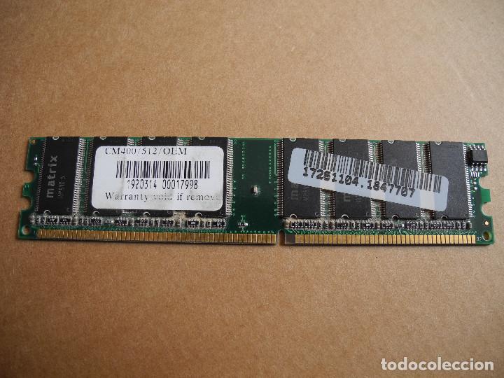 Segunda mano: Memoria RAM matrix 512 cm400 - Foto 1