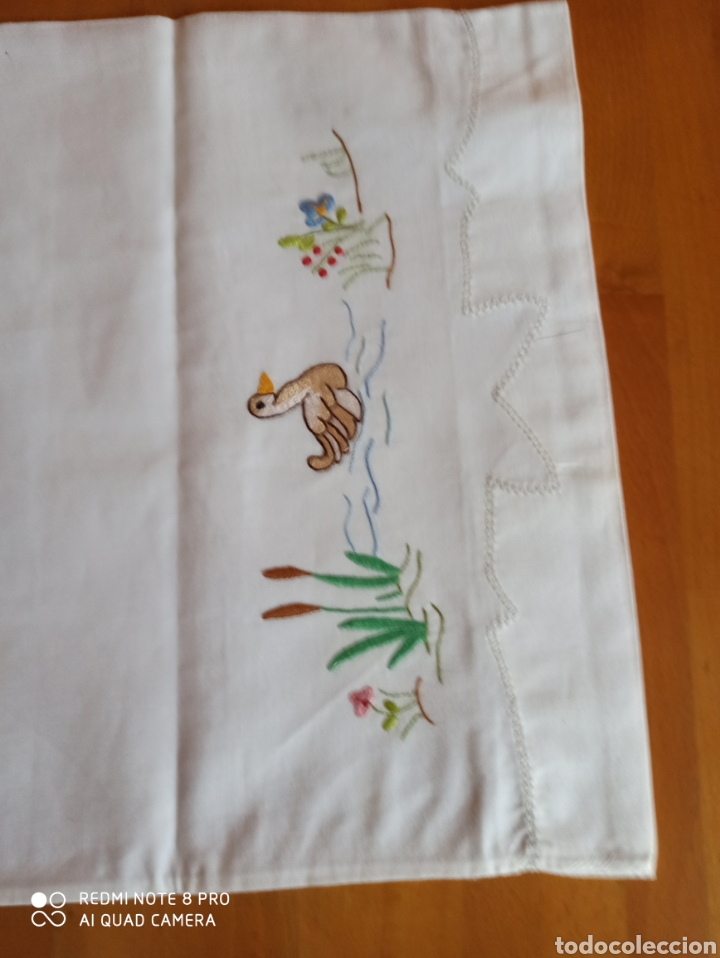 Segunda mano: Sabana y almohada antigua para cuna - Foto 3