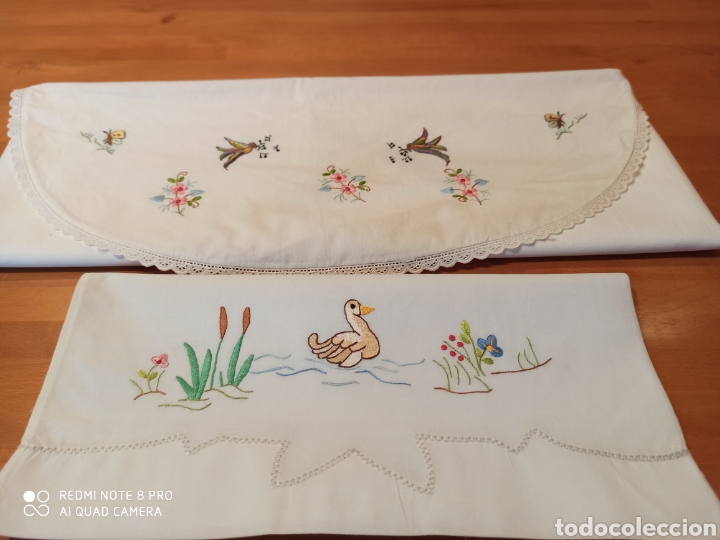Segunda mano: Sabana y almohada antigua para cuna - Foto 11