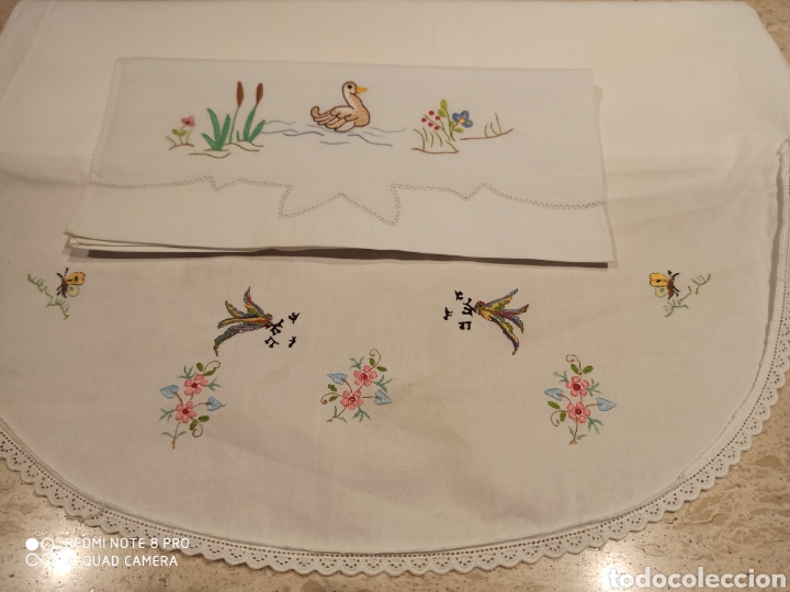 Segunda mano: Sabana y almohada antigua para cuna - Foto 12