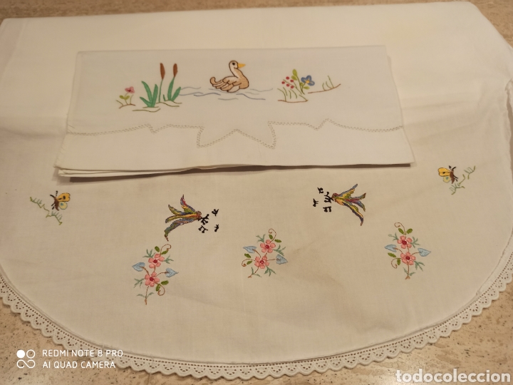 Segunda mano: Sabana y almohada antigua para cuna - Foto 13