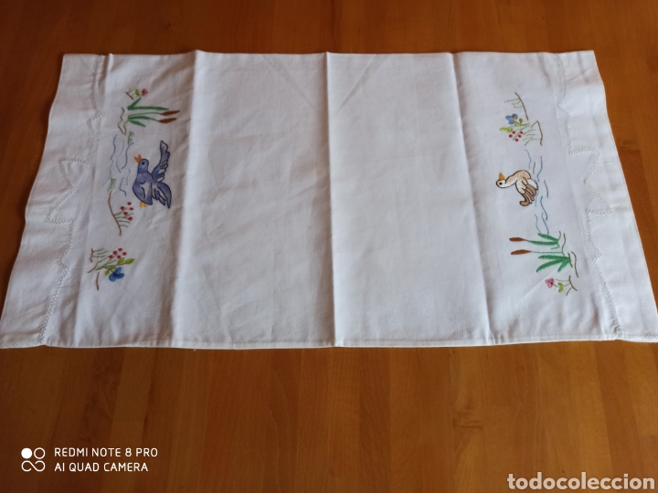 Segunda mano: Sabana y almohada antigua para cuna - Foto 2