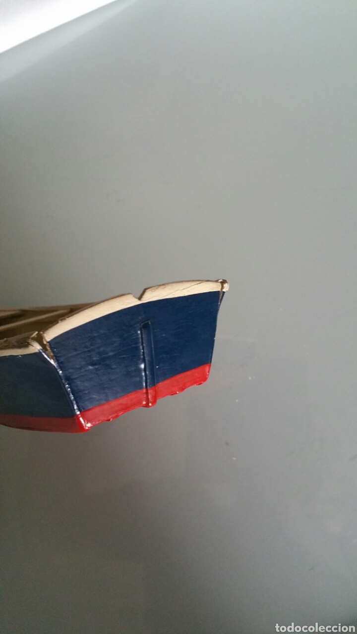 Segunda mano: Barca de madera realizada de forma artesanal. - Foto 9