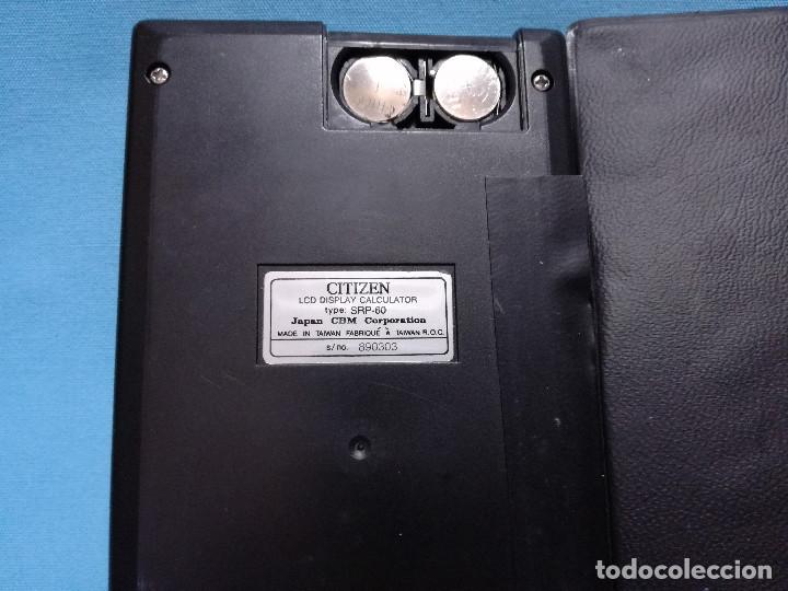 Segunda mano: CALCULADORA - CITIZEN SRP-60 (FUNCIONA) - Foto 5